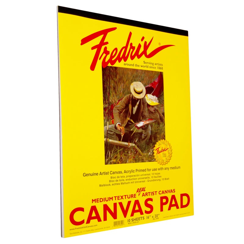 FREDRIX Creative Series White Canvas Pad, 16" x 20" - Image 2
